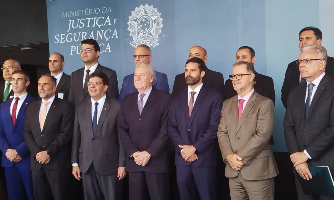 Representantes dos nove estados estiveram no Ministério da Justiça e Segurança Pública./Luiz Claudio Ferreira/Agência Brasil