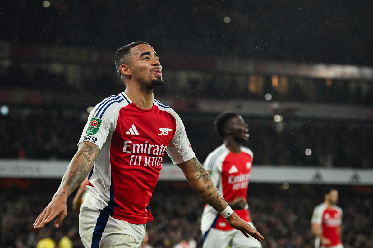 Gabriel Jesus, atacante do Arsenal/GLYN KIRK / AFP