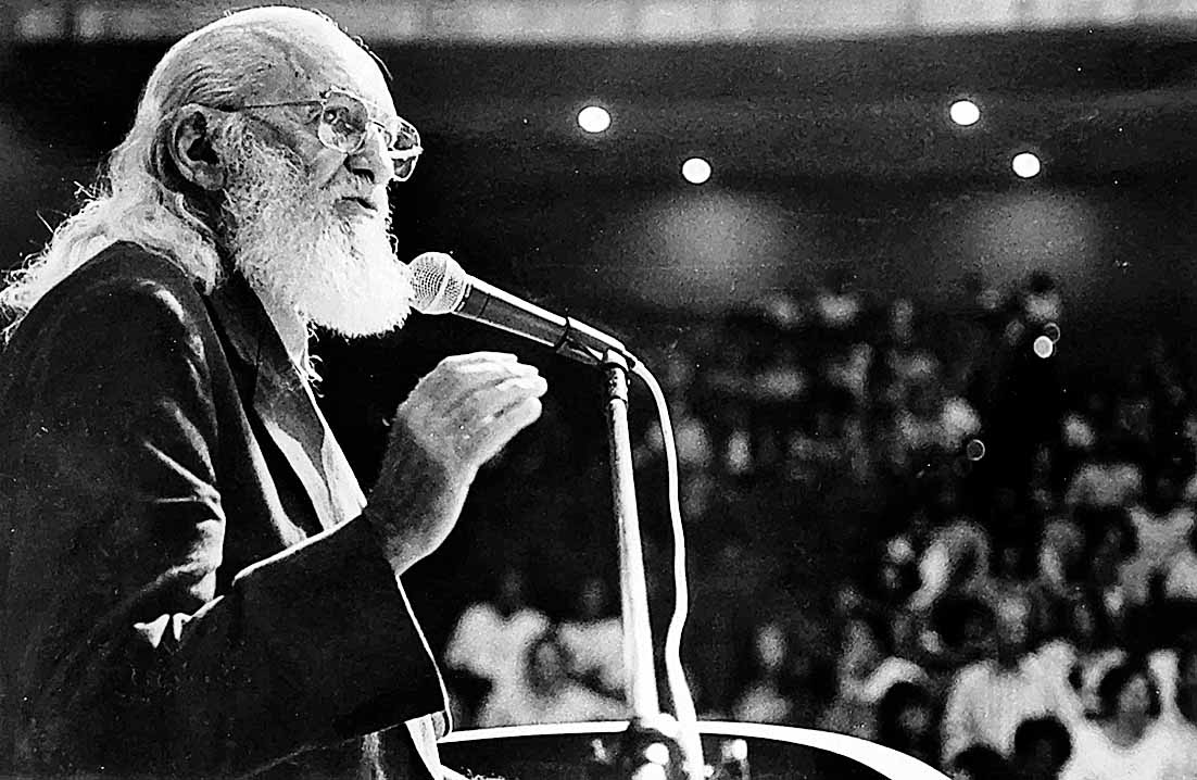  19/4/1996 - Educador Paulo Freire - Foto:/ Mauricio Coutinho/ARQUIVO DP.