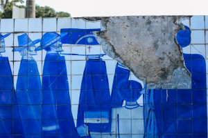 Mural de Corbiniano Lins, na Cruz Cabugá, no Centro do Recife