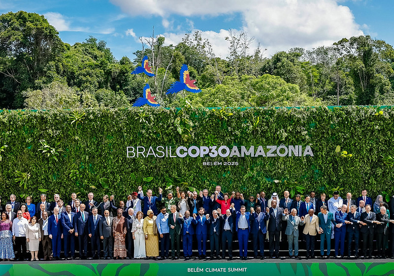 Fotografia oficial de líderes na Cúpula do Clima / Ricardo Stuckert / PR
