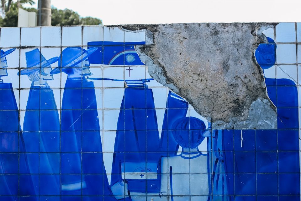 Mural de Corbiniano Lins, na Cruz Cabugá, no Centro do Recife/Melissa Fernandes/DP Foto