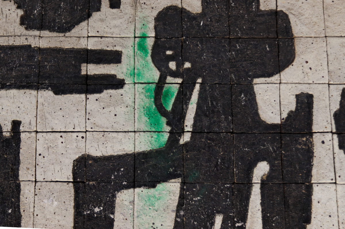 Mural de José Paulo, na Rua da Palma, Centro do Recife (Melissa Fernandes/DP Foto)