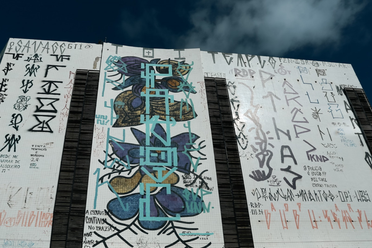 Mural de Brennand, na Rua do Sol, Centro do Recife (Melissa Fernandes/DP Foto)