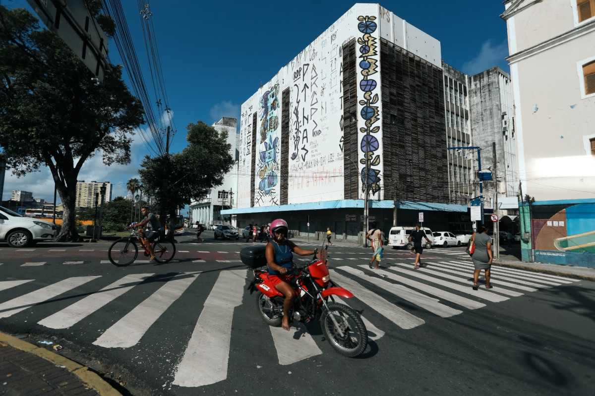 Mural de Brennand, na Rua do Sol, Centro do Recife (Melissa Fernandes/DP Foto)