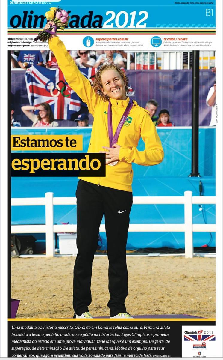 Yane nas páginas do DP  (Arquivo DP)