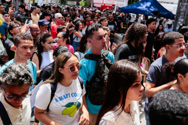 Abertura de portões do Enem 2025 (Crysli Viana/DP Foto)
