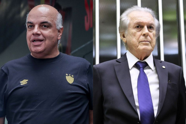 Yuri Rom&atilde;o, presidente do Sport, e o deputado federal Luciano Bivar (Uni&atilde;o Brasil)