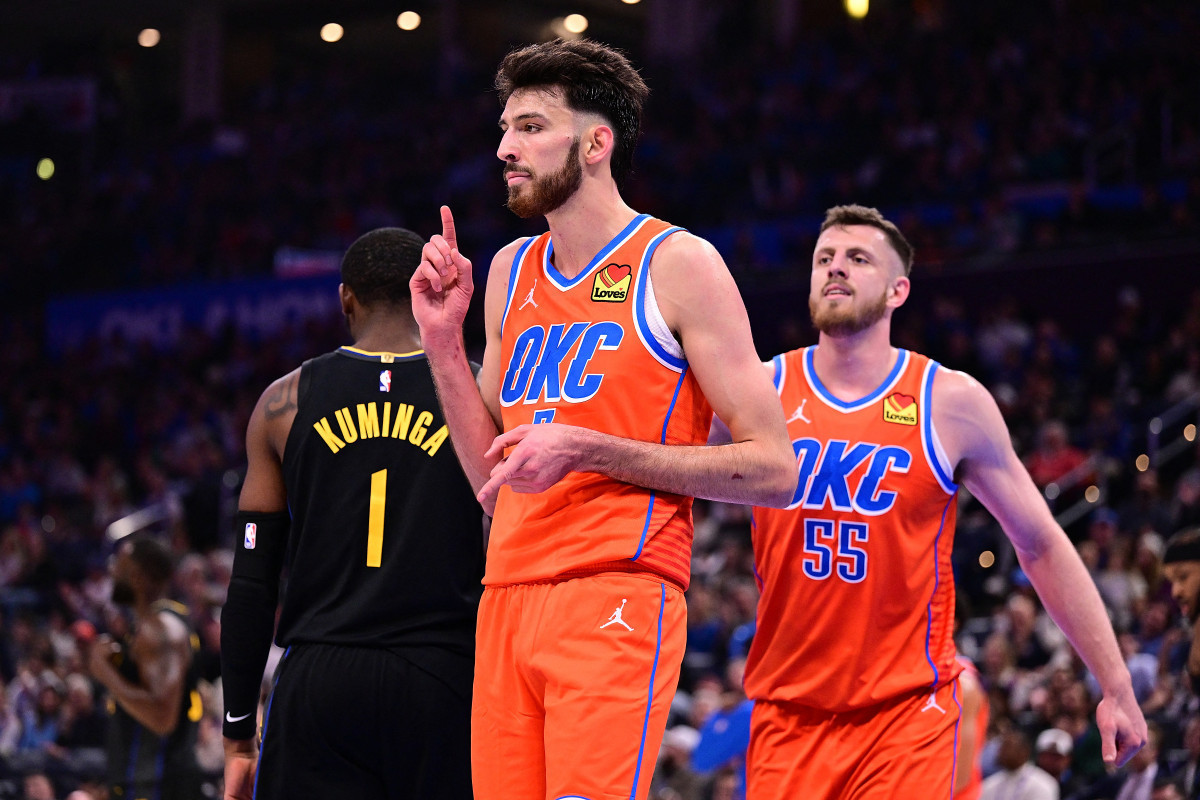 Chet Holmgren, ala-pivô do Oklahoma City Thunder / Getty Images via AFP