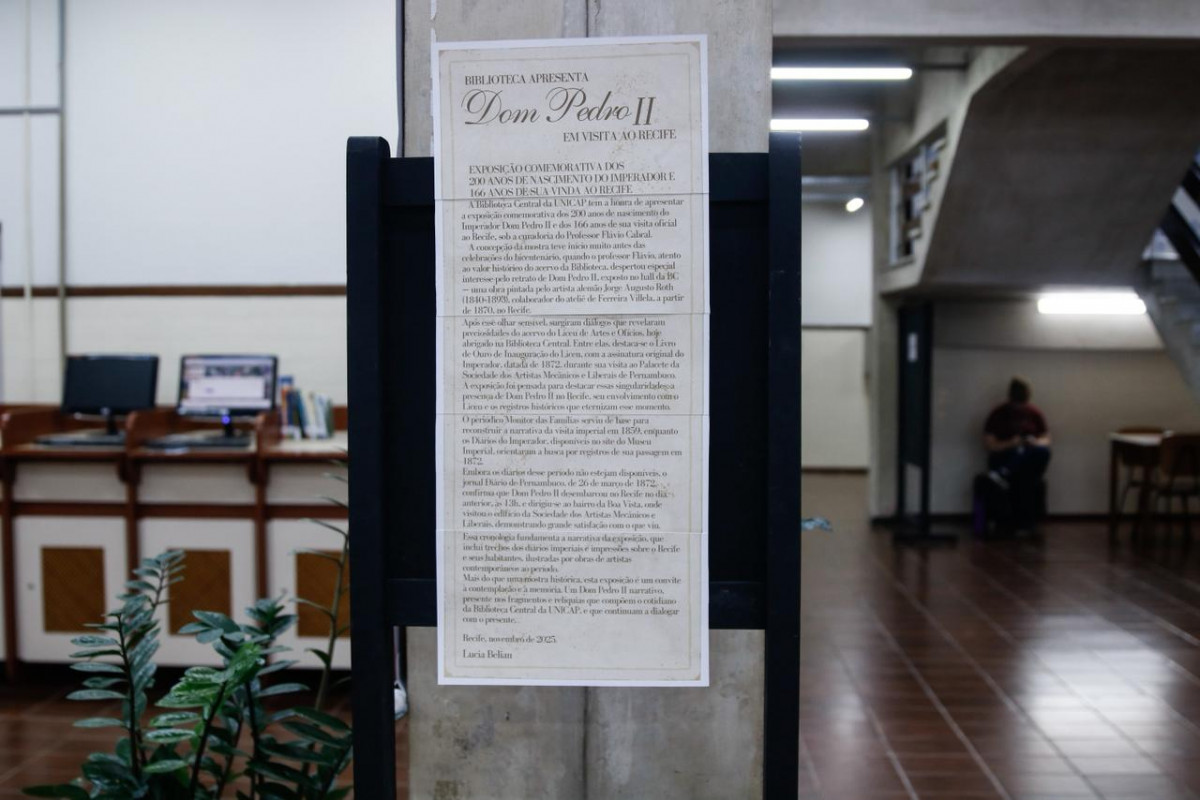 Exposição de Dom Pedro II na Unicap resgata sua passagem pelo Recife no Século XIX
 (Fotos: Marina Torres)