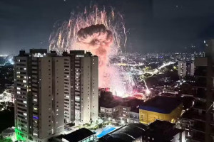Explosão com fogos de artifício deixa um morto e feridos 
em São Paulo. 