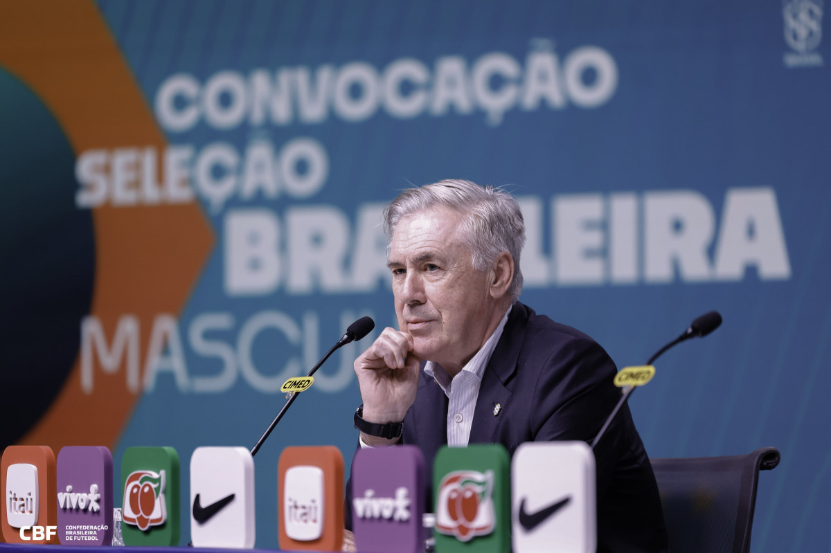 Carlo Ancelotti, técnico da Seleção Brasileira/ RAFAEL RIBEIRO/CBF