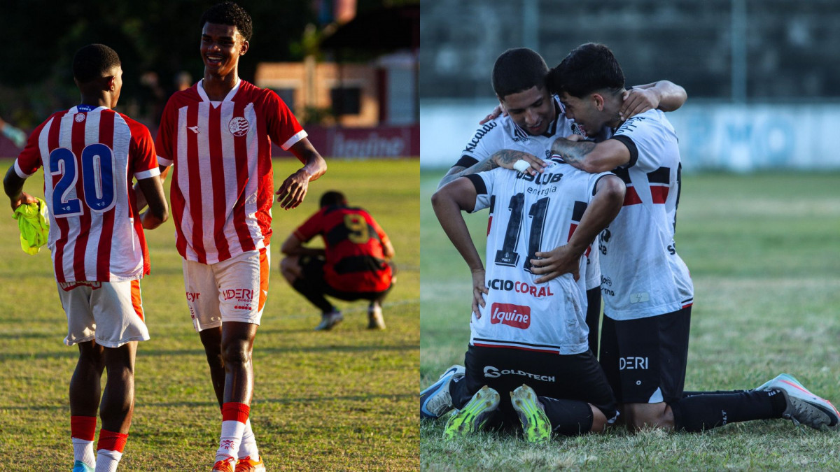 Náutico e Santa Cruz Sub-20/Gabriel França/CNC e Evelyn Victoria/SCFC