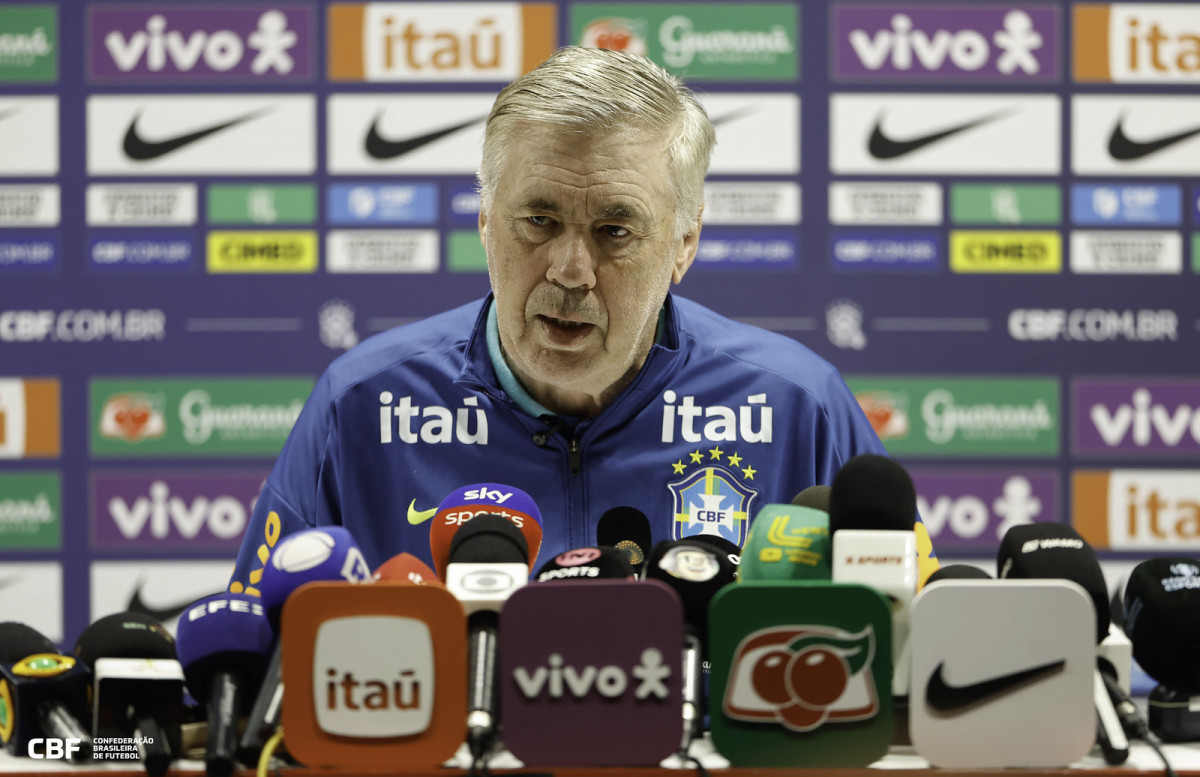 Carlo Ancelotti, treinador da Seleção Brasileira/ Rafael Ribeiro/CBF
