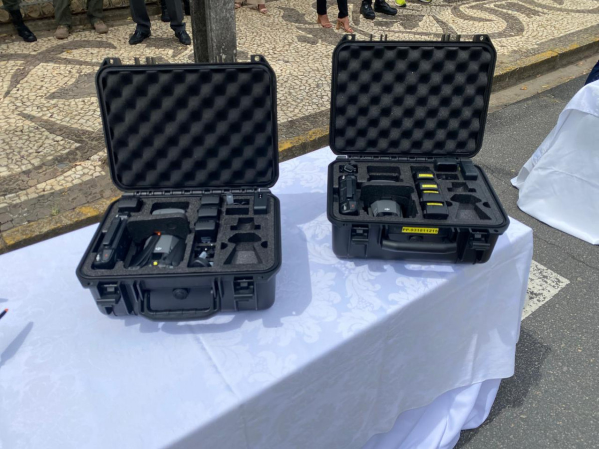 Segurança Pública de Pernambuco recebe helicóptero, drones, fuzis e novas viaturas
 (Foto: Cadu Silva/DP)