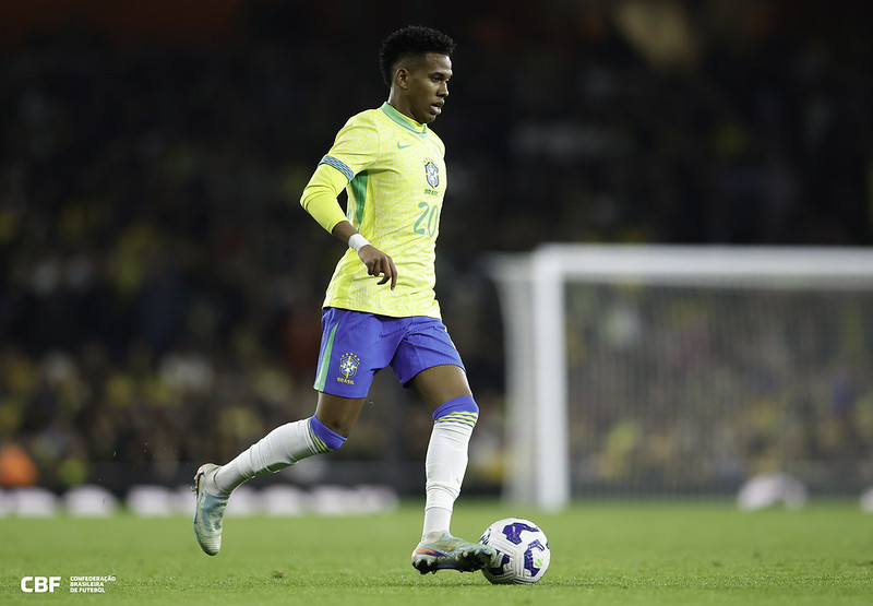 Estêvão, meia-atacante do Chelsea e da Seleção Brasileira/ RAFAEL RIBEIRO/CBF