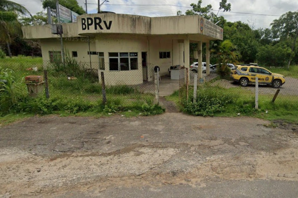 Posto do Batalhão de Polícia Rodoviária (BPRv), no Cabo de Santo Agostinho (Reprodução/Google Street View)