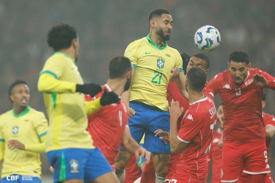 Brasil empatou com a Tunísia nesta terça-feira (18)/Rafael Ribeiro / CBF