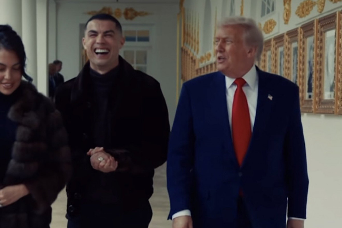 Cristiano Ronaldo, jogador do Al Nassr, e Donald Trump, presidente do Estados Unidos/Reprodução