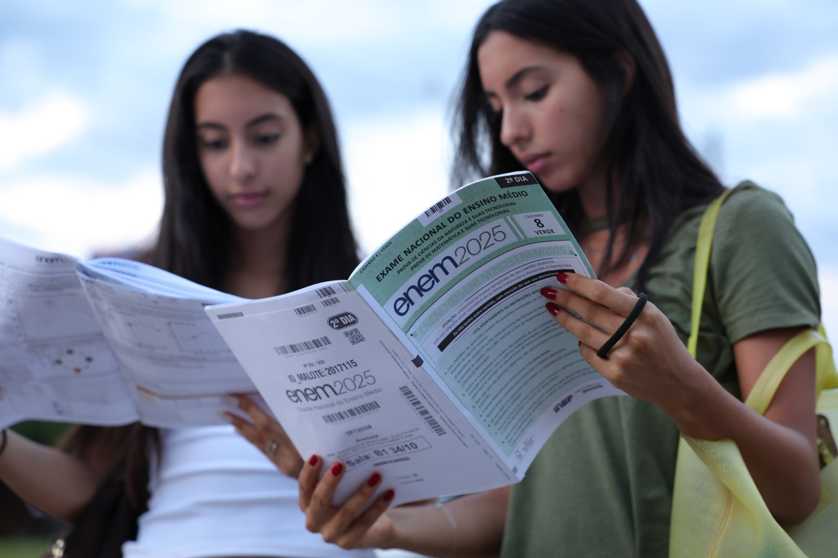 16/11/2025 - 2º dia de aplicação do Enem 2025. /Fotos: Angelo Miguel/MEC e Bruna Araújo/MEC.
