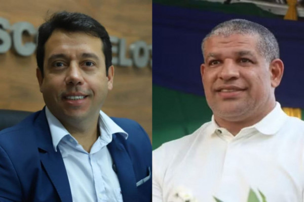 Vereadores de Ipojuca Flávio do Cartório (PSD) (à esq.) e Professor Eduardo (PSD) (à dir.) (Reprodução/Redes sociais )