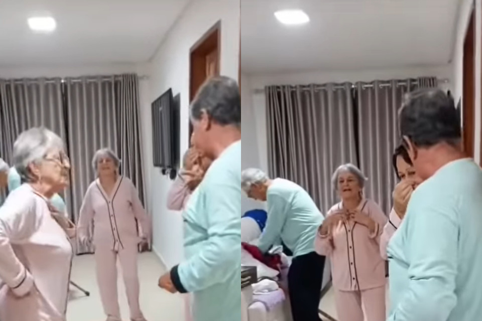 O vídeo foi compartilhado no Instagram por uma familiar e compartilhado por páginas locais, emocionando usuários da rede social/Reprodução/Instagram 