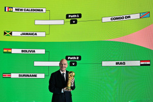 Presidente da FIFA, Gianni Infantino, sorteio repescagem da Copa do Mundo