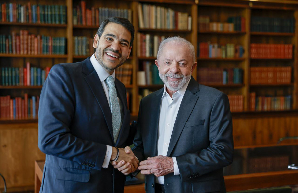 Presidente da República Luís Inácio Lula da Silva e o Advogado Geral da União, Jorge Messias, indicado a ministro do Supremo Tribunal Federal/Ricardo Stuckert / PR