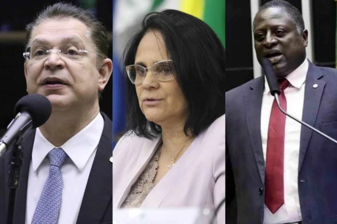 Sóstenes, Damares e Hélio Lopes: reação à prisão /Reprodução