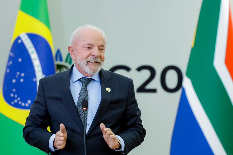 Lula durante coletiva de imprensa na Cúpula de Líderes do G20 /Ricardo Stuckert / PR