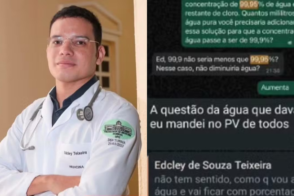 Em março deste ano, oito meses antes do exame, ele enviou em um grupo de WhatsApp as respostas exatas de dois itens de matemática que depois seriam reproduzidos no Enem/Reprodução