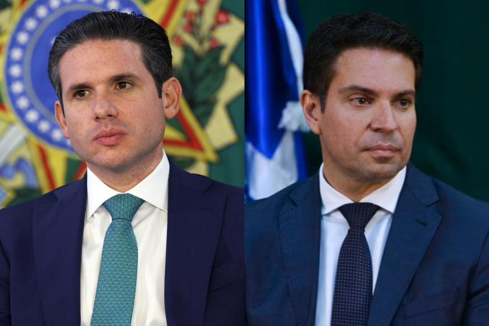 O presidente da Câmara dos deputados Hugo Motta e o deputado federal Alexandre Ramagem /José Cruz/ Valter Campanato/ Agência Brasil