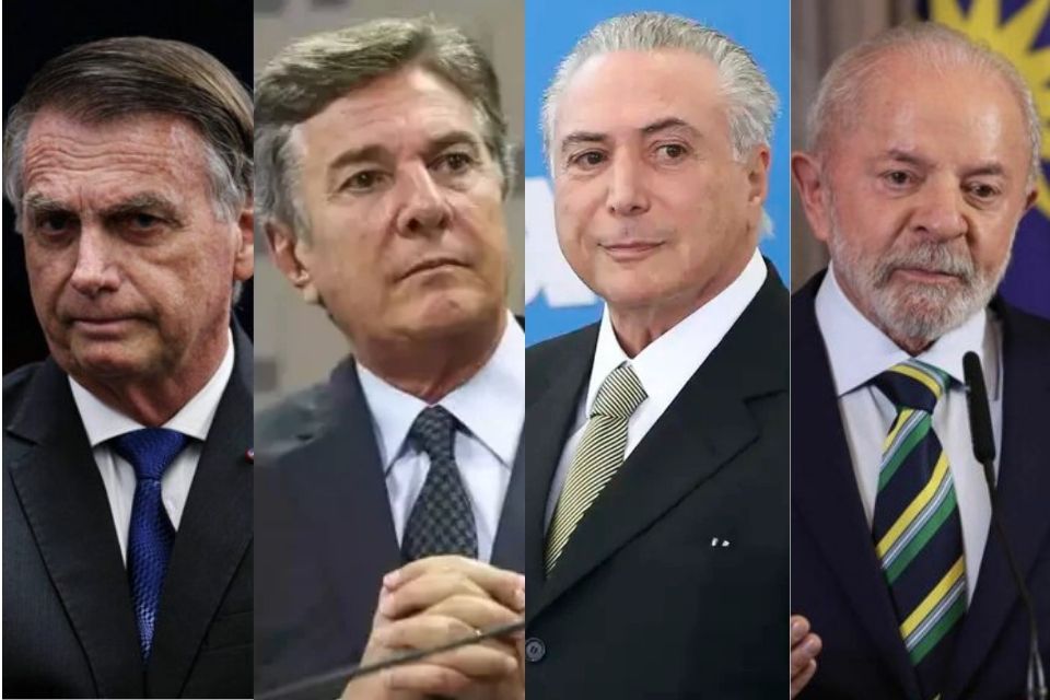 Quatro presidentes presos/Foto: Ton Molina/STF // Marcelo Camargo/Agência Brasil// Marcelo Camargo/Agência Brasil // Alan Santos/PR