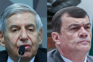 Os generais Augusto Heleno (à esq.) e Paulo Sergio Nogueira (à dir.)