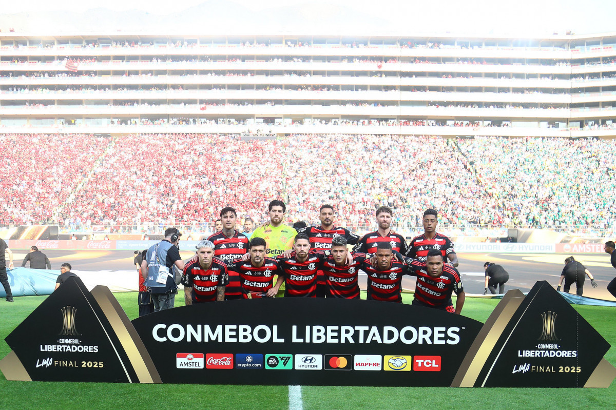 Equipe do Flamengo na final da Copa Libertadores 2025/ Gilvan de Souza / Flamengo