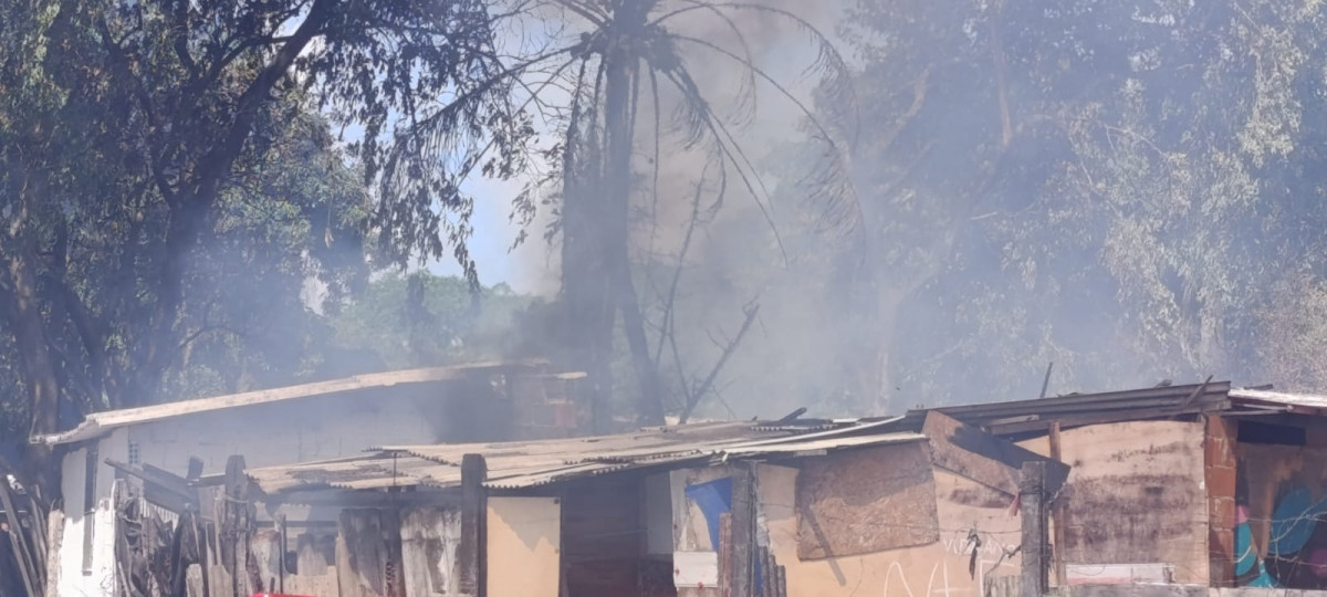 Incêndio em ocupação do Movimento Urbano dos Trabalhadores Sem Teto (MUST)/Foto: Divulgação