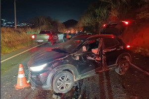 Caminhão que seguia no sentido Pombos-Recife atingiu quatro veículos