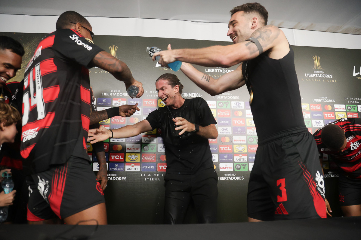 Filipe Luís, técnico do Flamengo/Gilvan de Souza/Flamengo