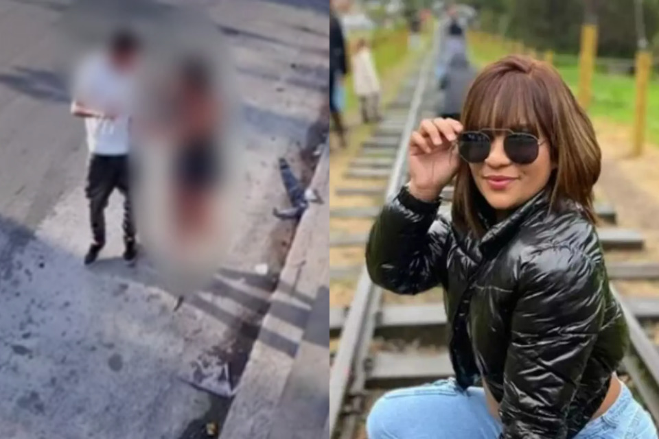 A vítima foi identificada como Taynara Souza Santos, mãe de duas crianças. Ela foi socorrida em estado grave e precisou amputar as duas pernas./Reprodução e Instagram/Reprodução/@taay_souza
