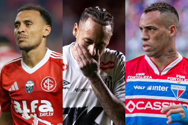 Veja as chances de rebaixamento do Brasileirão para cada time da Série A	. /Fotos: Ricardo Duarte / Internacional | Rafael Vieira/DP Foto | Mateus Lotif/FEC