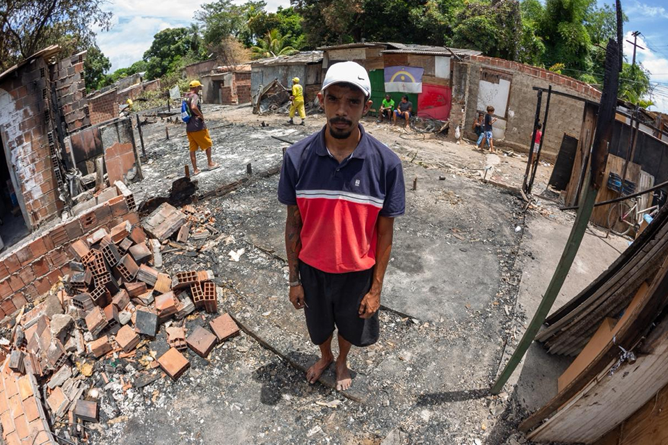 Washington contou que acordou em meio ao incêndio criminoso/RAFAEL VIEIRA/DP