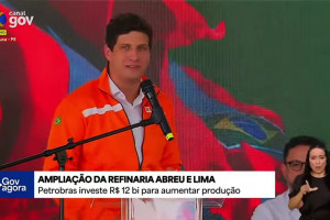 Prefeito do Recife, João Campos, acompanhou o presidente Lula na cerimônia de ampliação da capacidade operacional na Refinaria Abreu e Lima