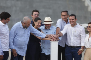 Inauguração da Barragem Panelas II, em Cupira