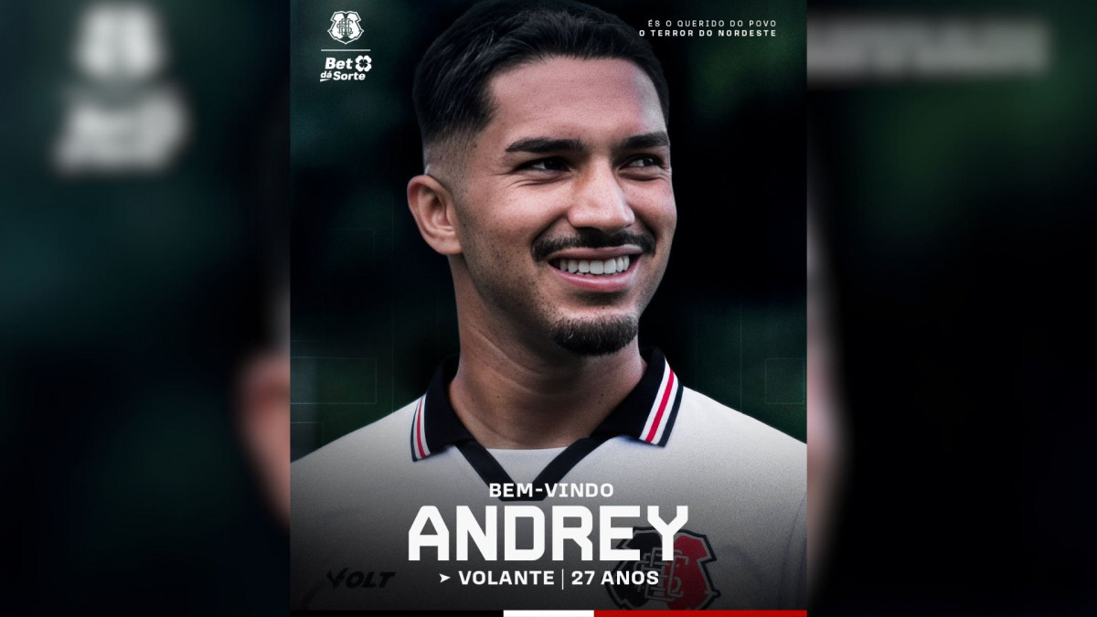 Andrey, volante do Santa Cruz
/Reprodução