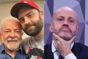 Presidente Lula, seu filho Lulinha e Antônio Carlos Camilo Antunes, conhecido como 'Careca do INSS'
