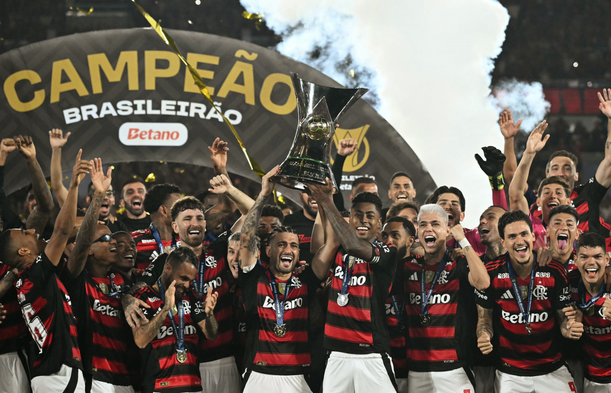 Flamengo campeão brasileiro de 2025/ Mauro Pimnetel/AFP