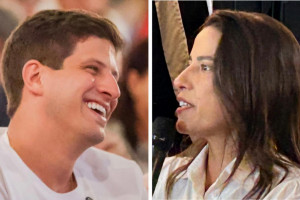 Prefeito do Recife, João Campos (PSB), e governadora do Estado, Raquel Lyra (PSD)