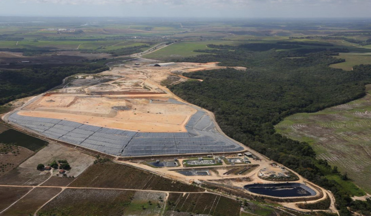 A previsão é de que 1.700 toneladas de lixo que o Ecoparque recebe diariamente de 30 municípios seja utilizado para a produção do biometano em Pernambuco/Foto: Divulgação/Ecoparque Pernambuco
