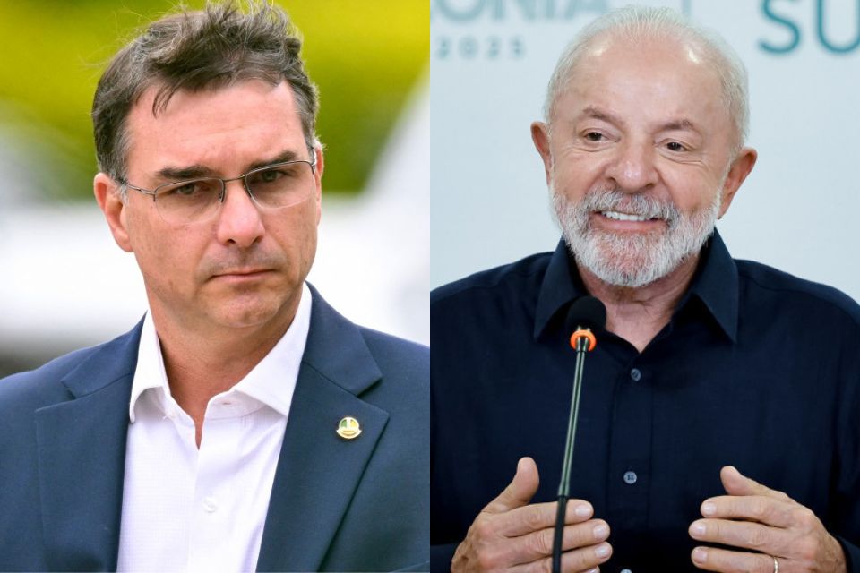 Senador Flávio Bolsonaro (PL) e presidente Lula (PT)/Fotos: EVARISTO SA / AFP; Ricardo Stuckert / PR)