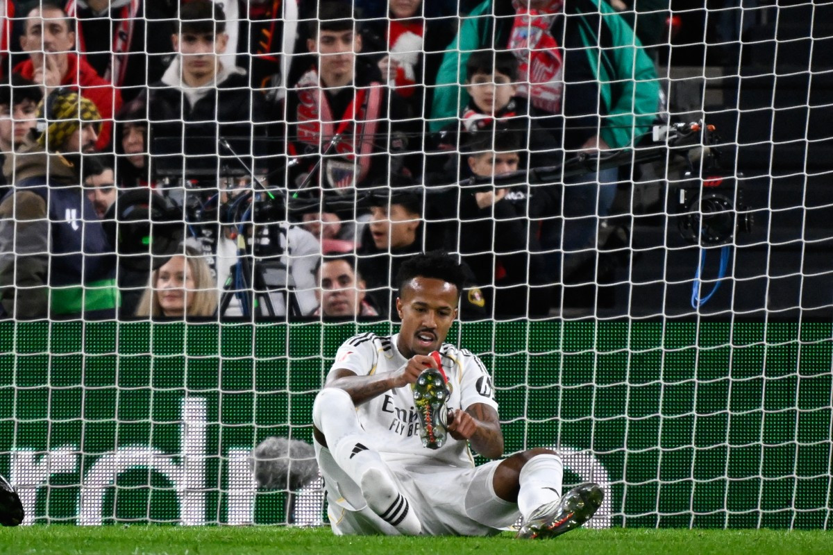 Eder Militao, zagueiro do Real Madrid/ANDER GILLENEA / AFP